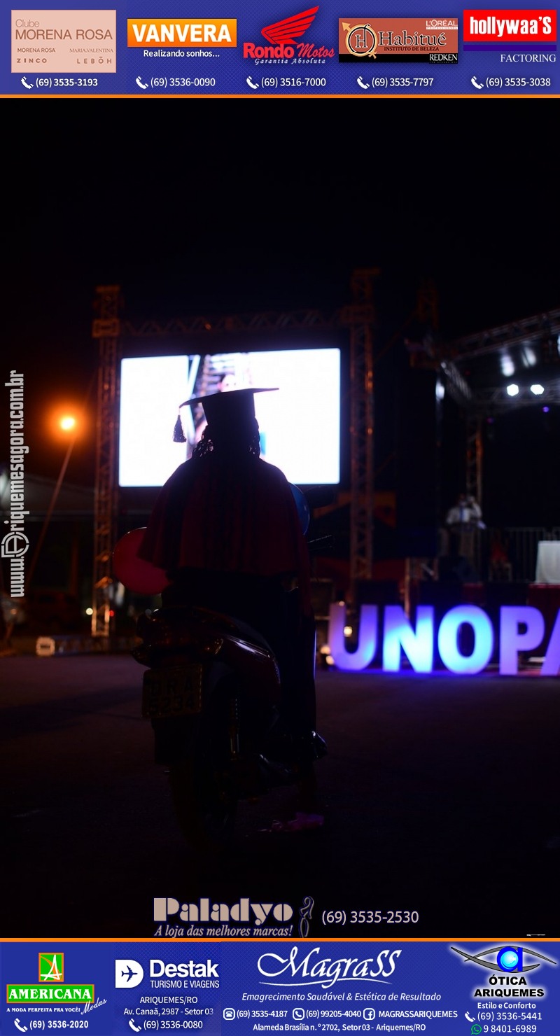 Formatura UNOPAR DRIVE-IN em Ariquemes Rondônia