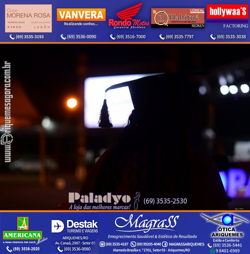 Formatura UNOPAR DRIVE-IN em Ariquemes Rondônia