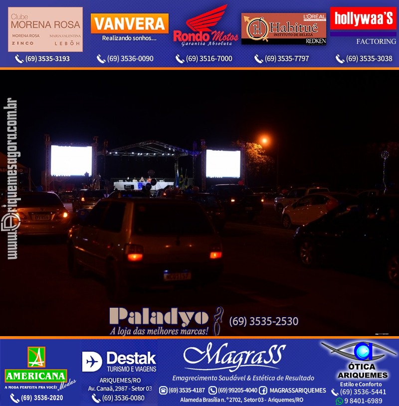 Formatura UNOPAR DRIVE-IN em Ariquemes Rondônia