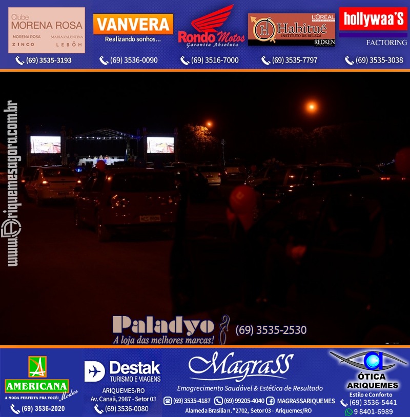 Formatura UNOPAR DRIVE-IN em Ariquemes Rondônia