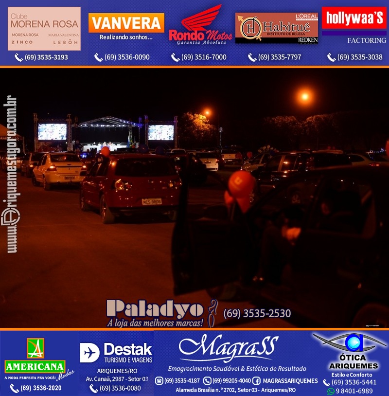 Formatura UNOPAR DRIVE-IN em Ariquemes Rondônia