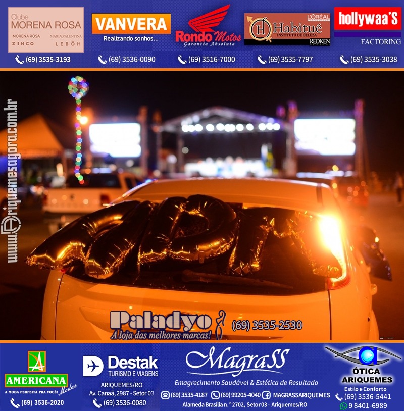 Formatura UNOPAR DRIVE-IN em Ariquemes Rondônia