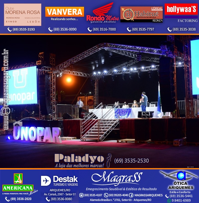 Formatura UNOPAR DRIVE-IN em Ariquemes Rondônia