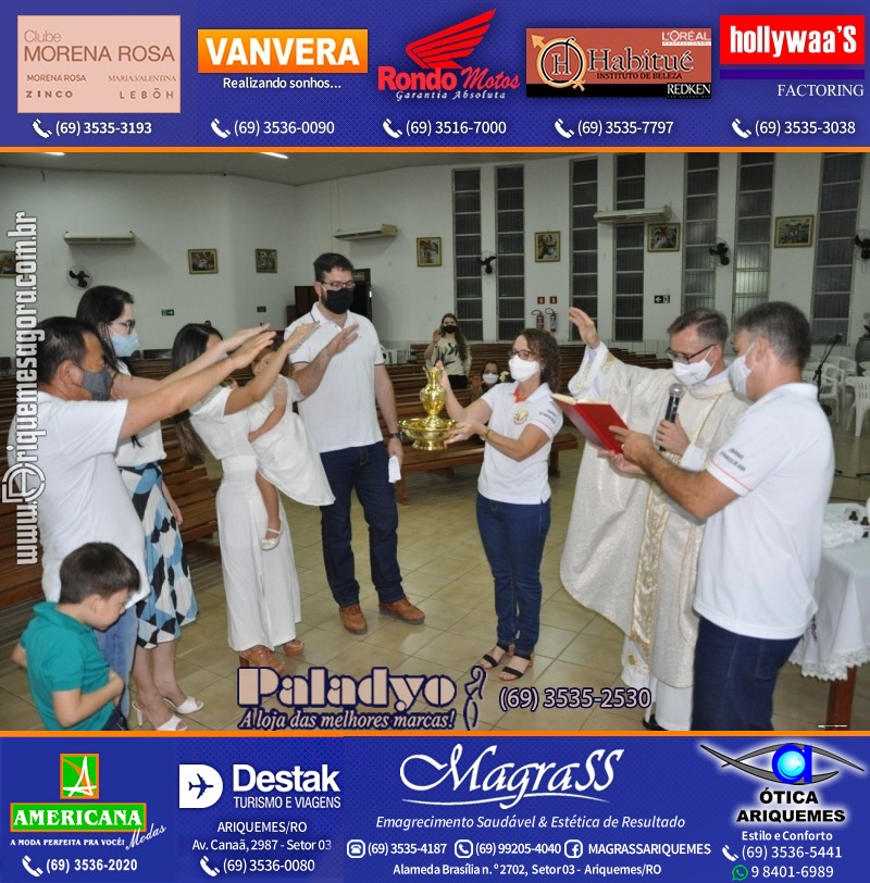 Batizado de Helena Kubotani Macedo na Paróquia São Francisco de Assis em Ariquemes