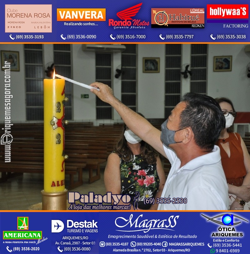 Batizado de Helena Kubotani Macedo na Paróquia São Francisco de Assis em Ariquemes