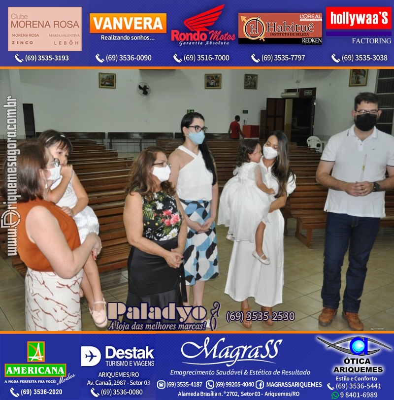 Batizado de Helena Kubotani Macedo na Paróquia São Francisco de Assis em Ariquemes