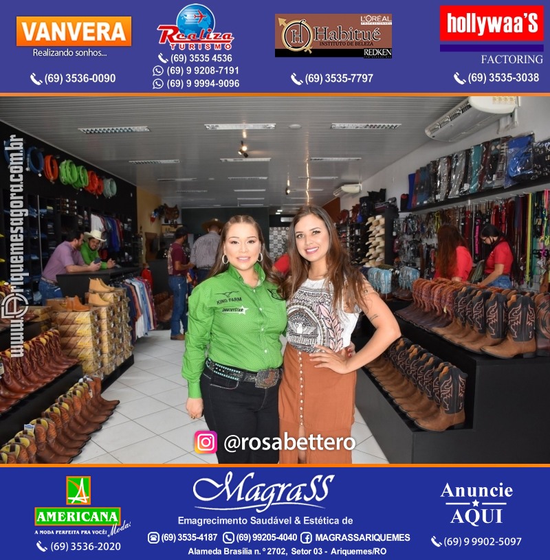 Reinauguração LD STORE “A LOJA DO SERTANEJO ARROJADO” Alameda Piquiá - 1715 – Setor 01 ao lado da Donna Donna