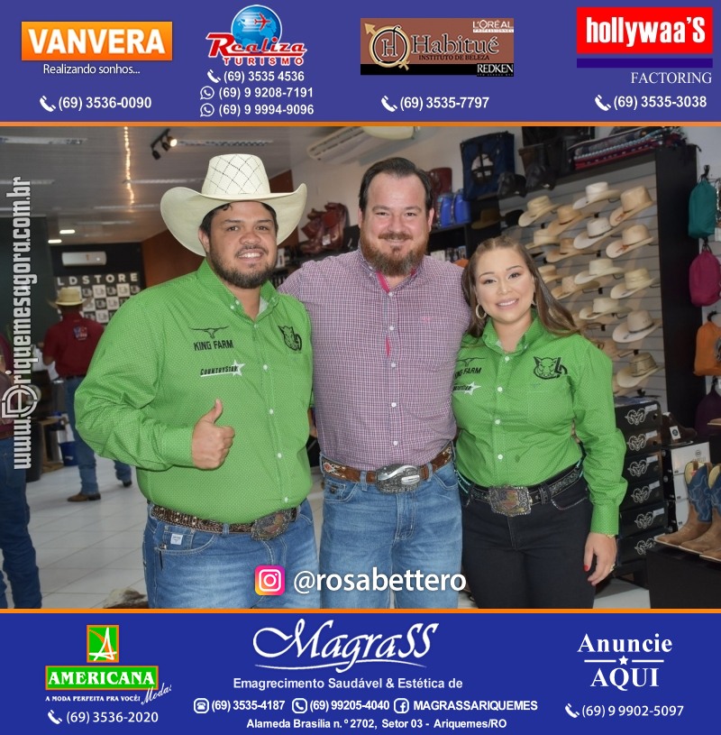 Reinauguração LD STORE “A LOJA DO SERTANEJO ARROJADO” Alameda Piquiá - 1715 – Setor 01 ao lado da Donna Donna