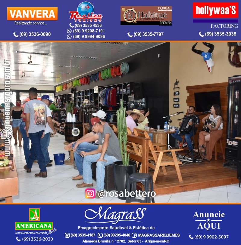 Reinauguração LD STORE “A LOJA DO SERTANEJO ARROJADO” Alameda Piquiá - 1715 – Setor 01 ao lado da Donna Donna