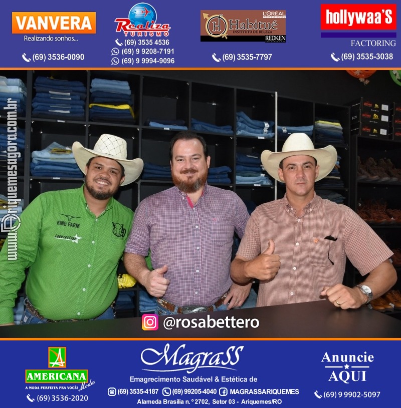 Reinauguração LD STORE “A LOJA DO SERTANEJO ARROJADO” Alameda Piquiá - 1715 – Setor 01 ao lado da Donna Donna