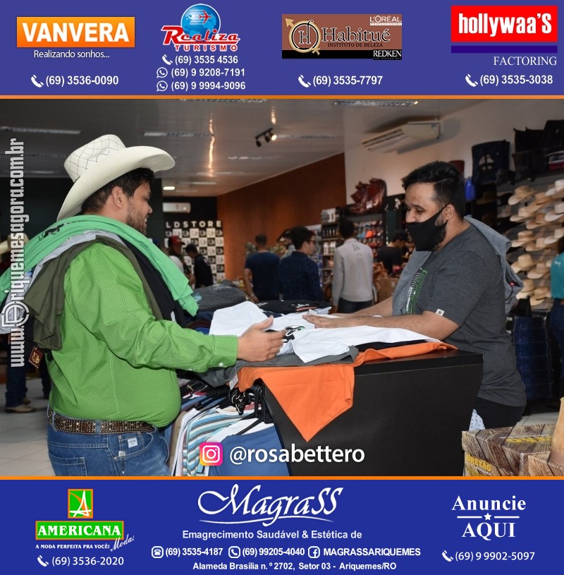Reinauguração LD STORE “A LOJA DO SERTANEJO ARROJADO” Alameda Piquiá - 1715 – Setor 01 ao lado da Donna Donna