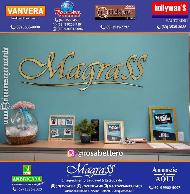 MAGRASS ARIQUEMES com BLACK FRIDAY "Emagrecimento saudável e Estética de Resultados” porque o programa Magrass funciona