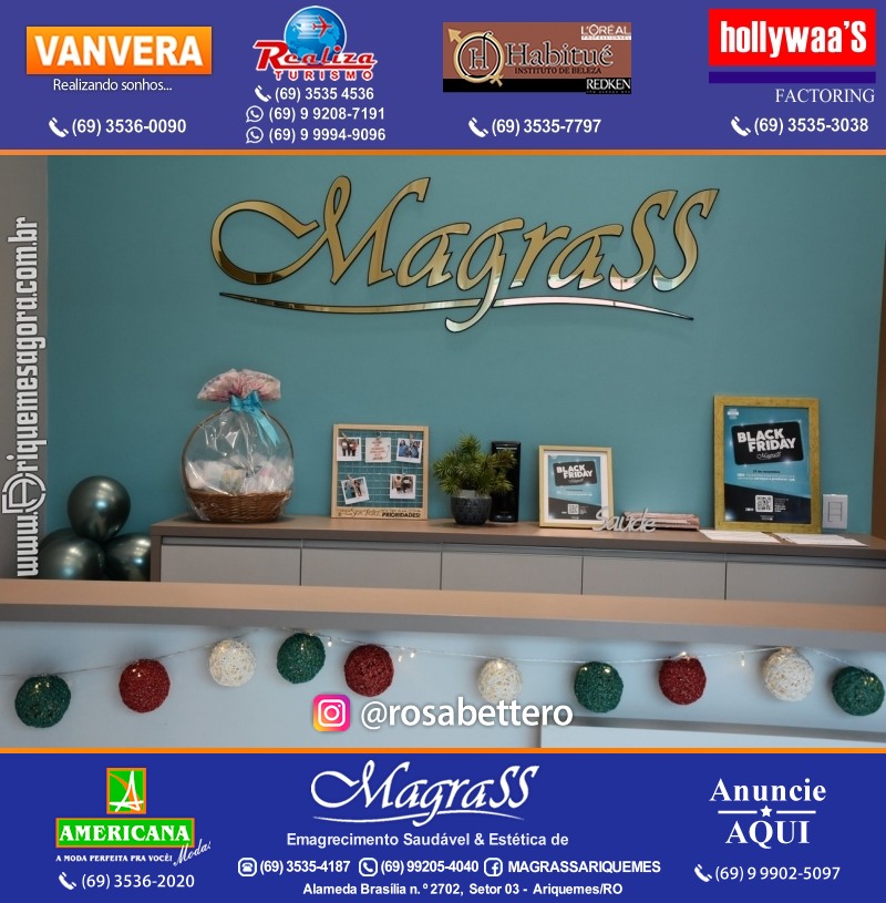 MAGRASS ARIQUEMES com BLACK FRIDAY "Emagrecimento saudável e Estética de Resultados” porque o programa Magrass funciona