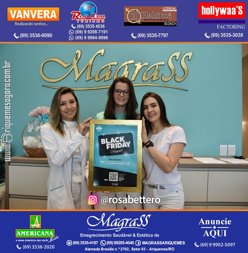 MAGRASS ARIQUEMES com BLACK FRIDAY "Emagrecimento saudável e Estética de Resultados” porque o programa Magrass funciona