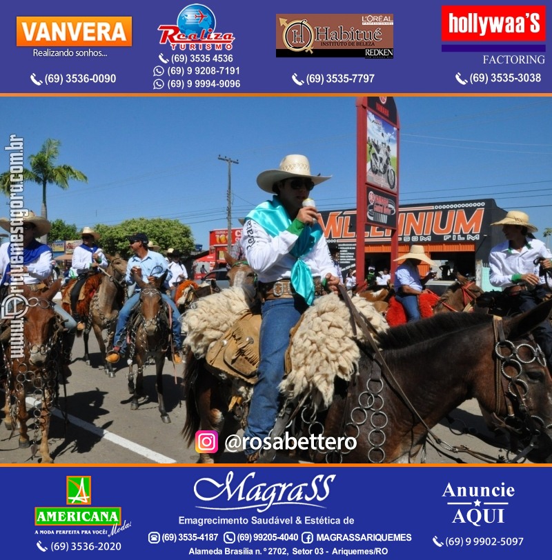 VAMOS LEMBRAR – EXPOARI 2013 - Cavalgada & Galera & Abertura & Equipe 7 Boi - DIA