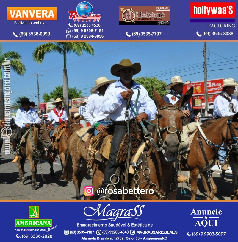 VAMOS LEMBRAR – EXPOARI 2013 - Cavalgada & Galera & Abertura & Equipe 7 Boi - DIA