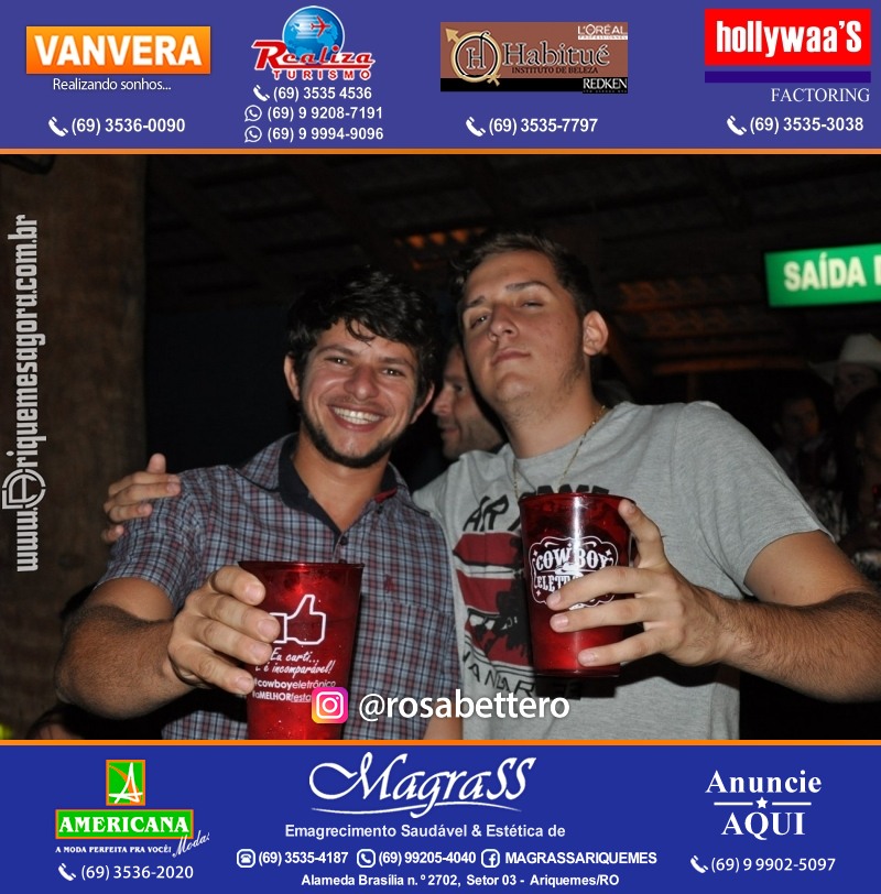 VAMOS LEMBRAR Cowboy Eletrônico 2014 na V8 Ariquemes