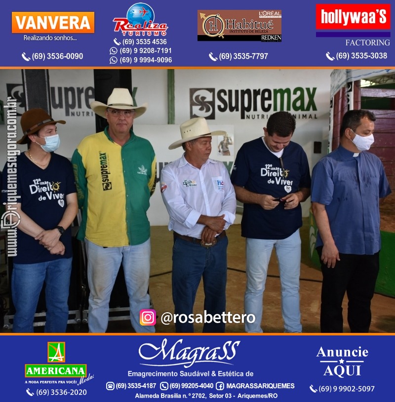 12º Leilão Direito de Viver em Ariquemes em Prol Hospital do amor de Rondônia