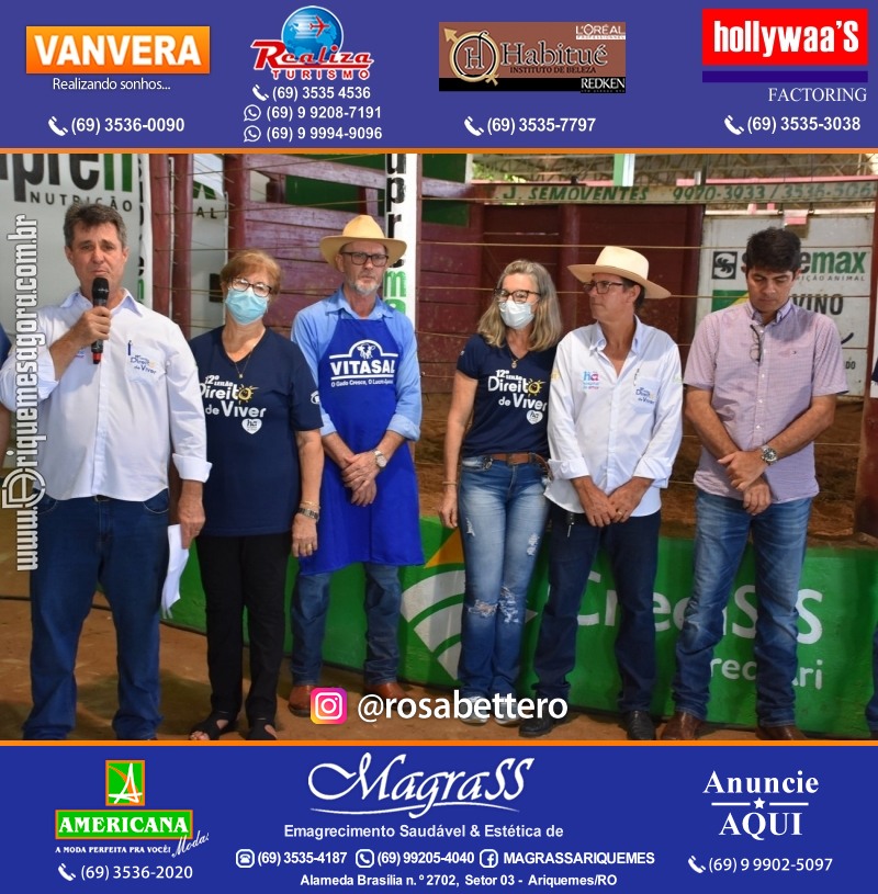 12º Leilão Direito de Viver em Ariquemes em Prol Hospital do amor de Rondônia