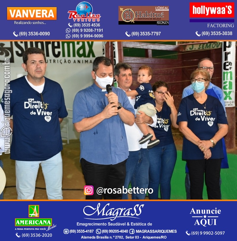 12º Leilão Direito de Viver em Ariquemes em Prol Hospital do amor de Rondônia