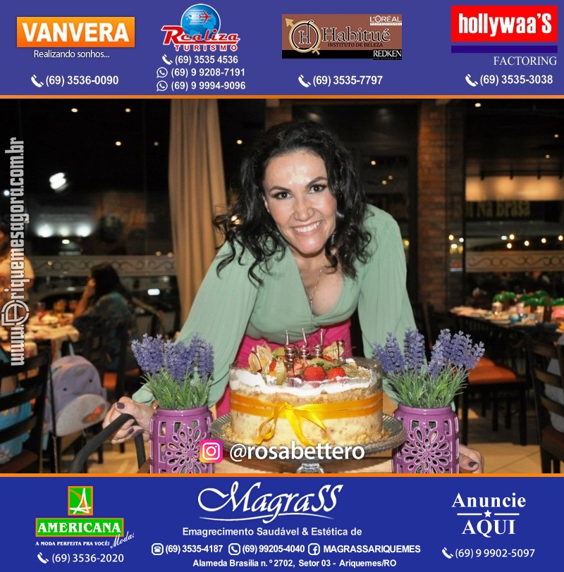 Aniversário Débora Anjos na Garapeira Gastronomia Ariquemes