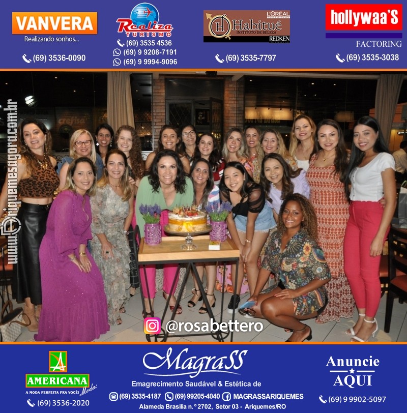 Aniversário Débora Anjos na Garapeira Gastronomia Ariquemes