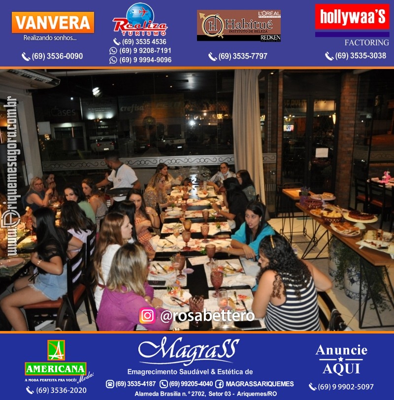 Aniversário Débora Anjos na Garapeira Gastronomia Ariquemes