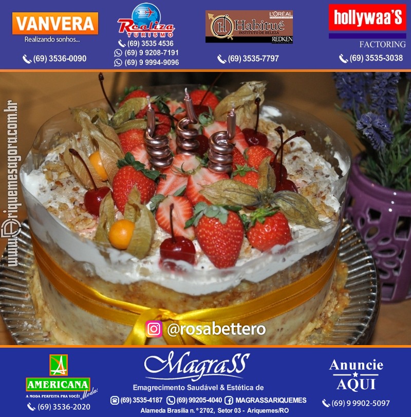 Aniversário Débora Anjos na Garapeira Gastronomia Ariquemes