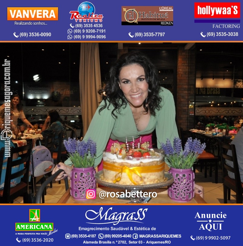 Aniversário Débora Anjos na Garapeira Gastronomia Ariquemes