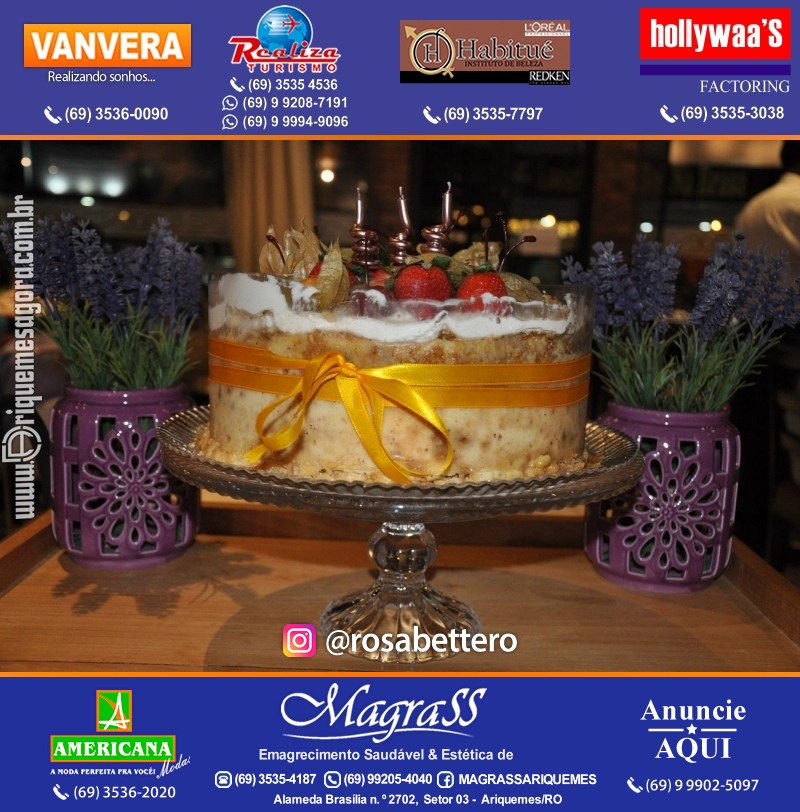 Aniversário Débora Anjos na Garapeira Gastronomia Ariquemes