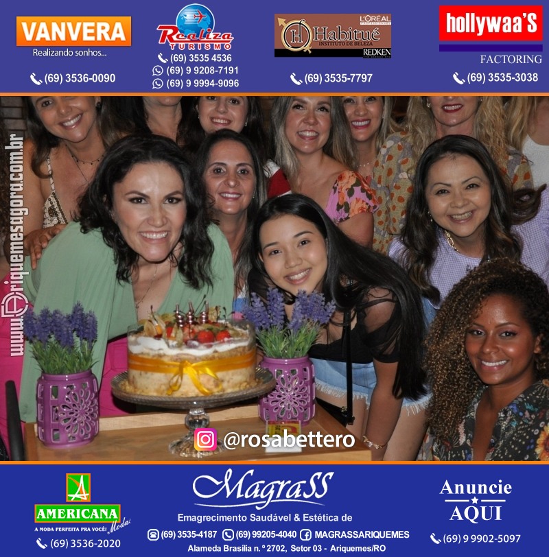 Aniversário Débora Anjos na Garapeira Gastronomia Ariquemes