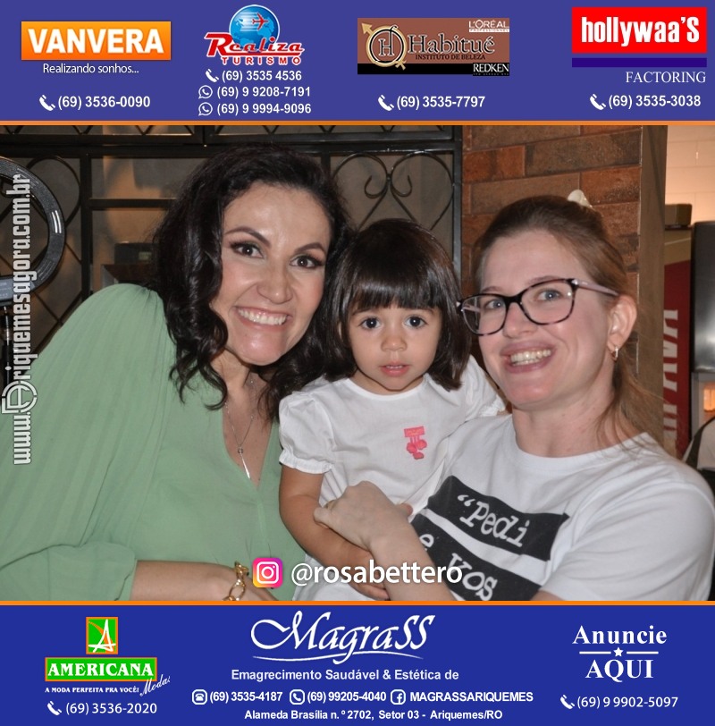 Aniversário Débora Anjos na Garapeira Gastronomia Ariquemes