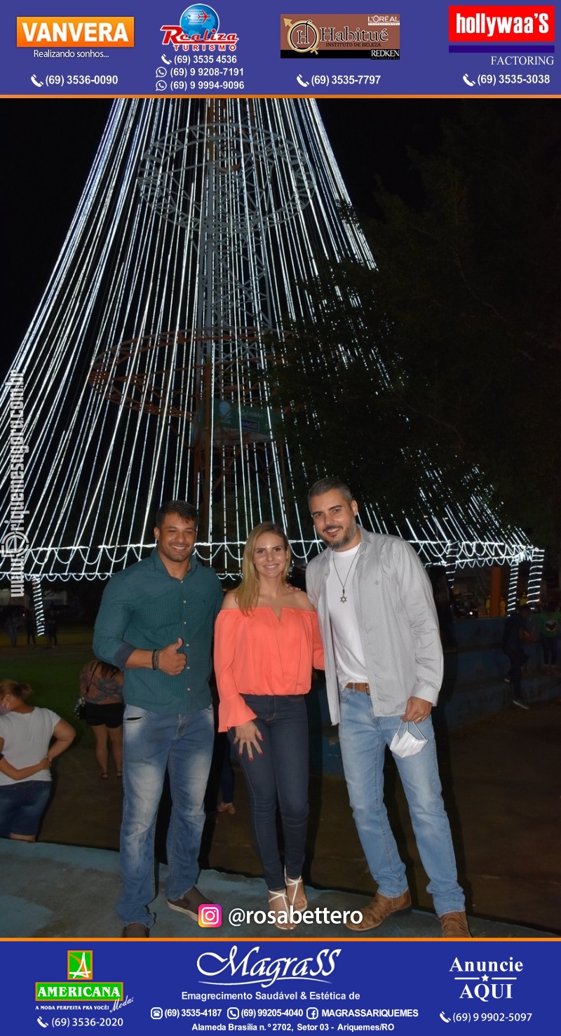 Inauguração Maior Árvore de Natal da REGIÃO NORTE! "NATAL LUZ" Ariquemes Rondônia