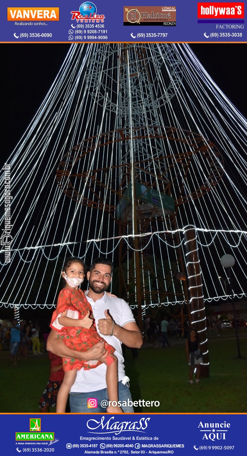Inauguração Maior Árvore de Natal da REGIÃO NORTE! "NATAL LUZ" Ariquemes Rondônia