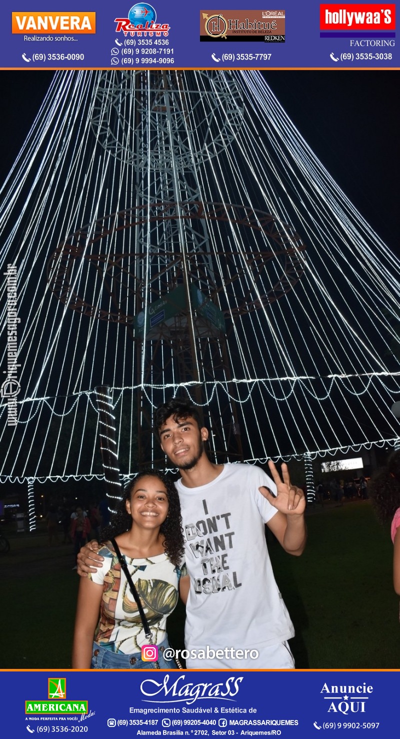 Inauguração Maior Árvore de Natal da REGIÃO NORTE! "NATAL LUZ" Ariquemes Rondônia