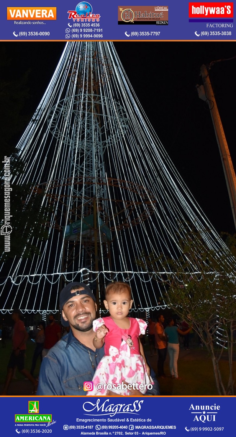 Inauguração Maior Árvore de Natal da REGIÃO NORTE! "NATAL LUZ" Ariquemes Rondônia