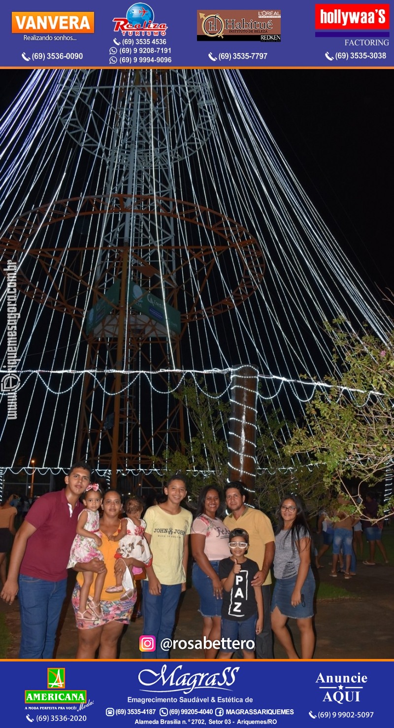 Inauguração Maior Árvore de Natal da REGIÃO NORTE! "NATAL LUZ" Ariquemes Rondônia