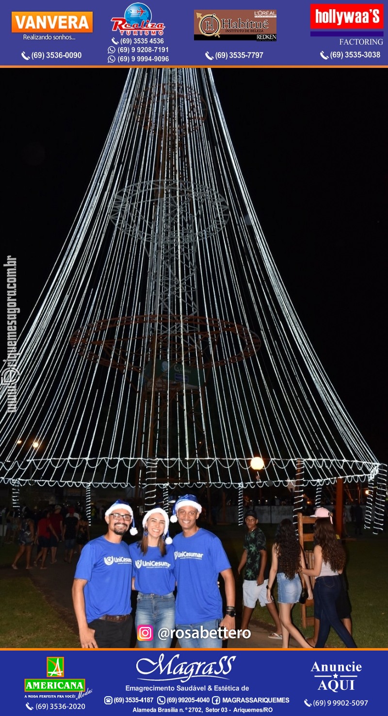 Inauguração Maior Árvore de Natal da REGIÃO NORTE! "NATAL LUZ" Ariquemes Rondônia