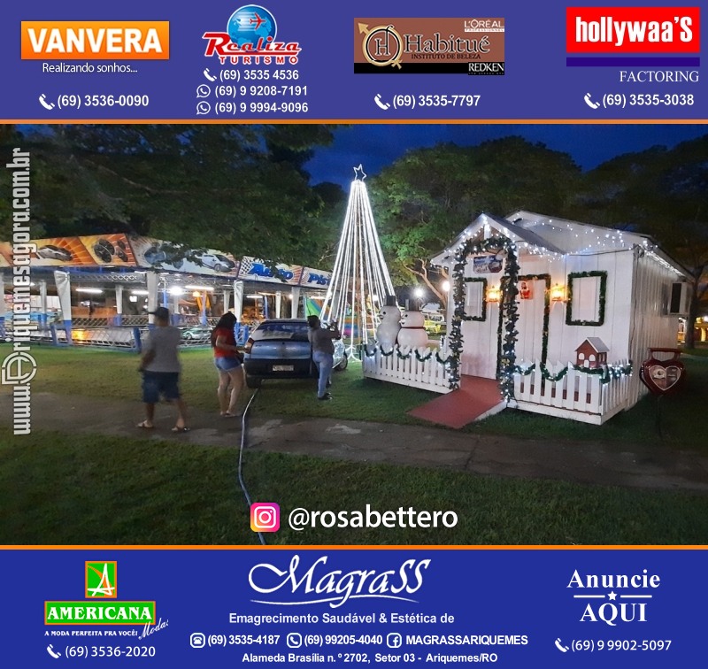 Inauguração Maior Árvore de Natal da REGIÃO NORTE! "NATAL LUZ" Ariquemes Rondônia