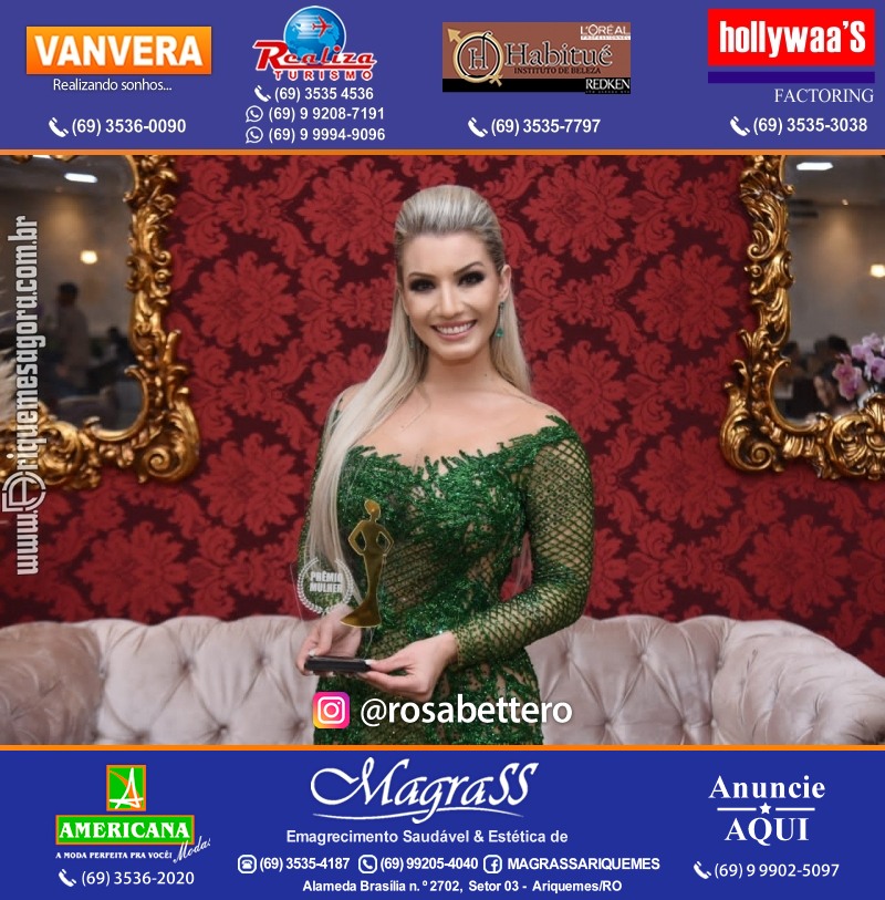 PRÊMIO MULHER E NOTÁVEL homenageia personalidades em Rolim de Moura