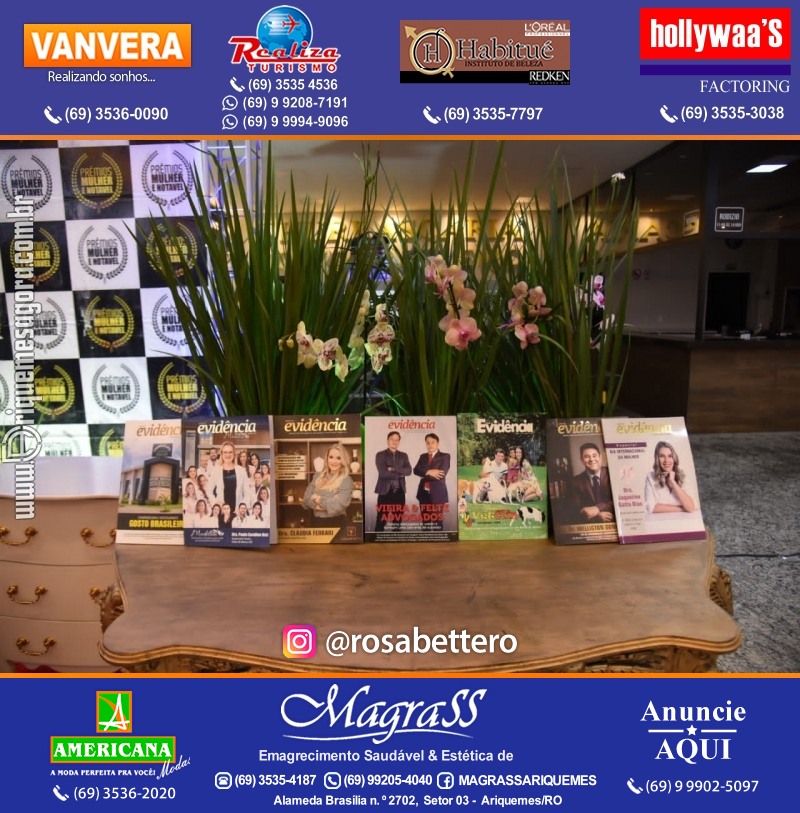 PRÊMIO MULHER E NOTÁVEL homenageia personalidades em Rolim de Moura
