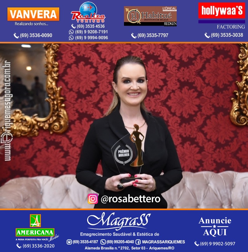 PRÊMIO MULHER E NOTÁVEL homenageia personalidades em Rolim de Moura