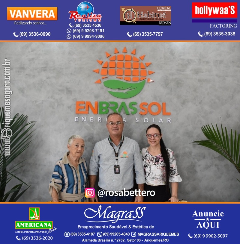 Inauguração da ENBRASSOL ENERGIA SOLAR em Ariquemes Rondônia na Av. Canaã