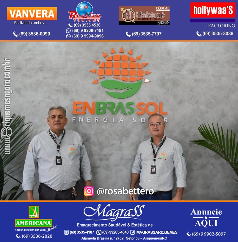 Inauguração da ENBRASSOL ENERGIA SOLAR em Ariquemes Rondônia na Av. Canaã