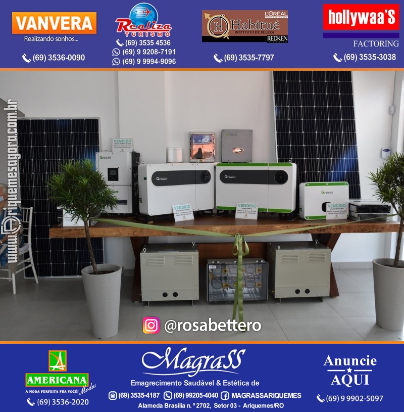 Inauguração da ENBRASSOL ENERGIA SOLAR em Ariquemes Rondônia na Av. Canaã
