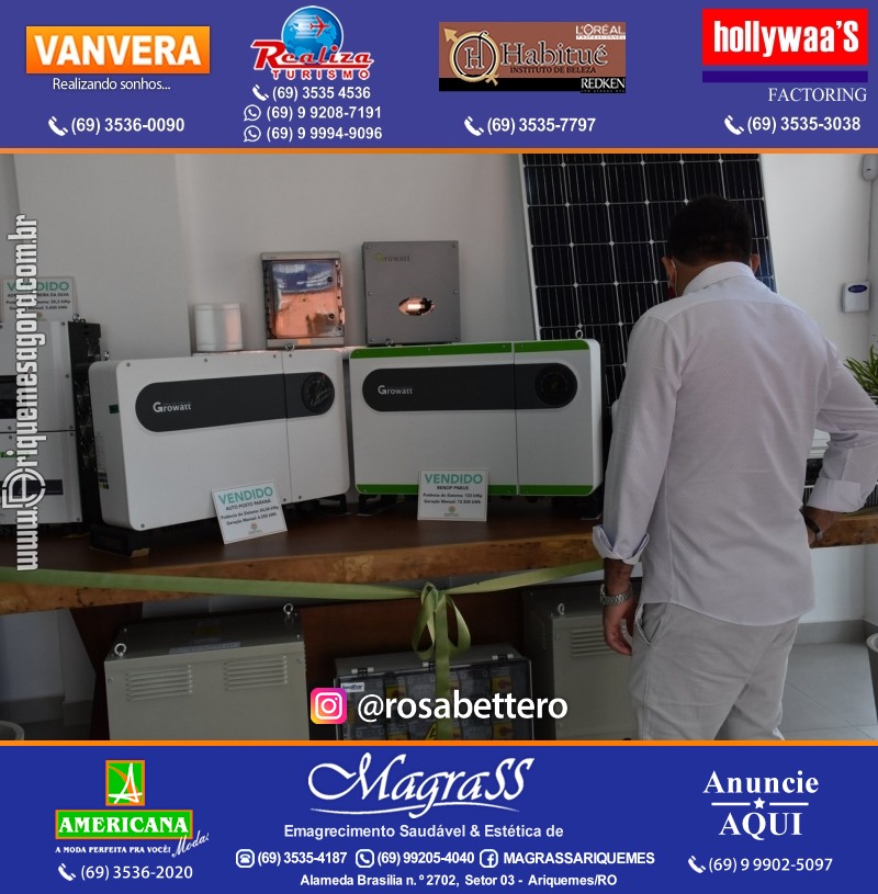 Inauguração da ENBRASSOL ENERGIA SOLAR em Ariquemes Rondônia na Av. Canaã