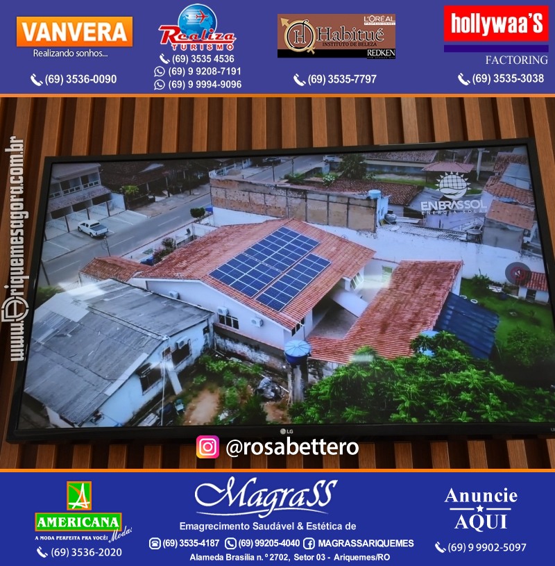 Inauguração da ENBRASSOL ENERGIA SOLAR em Ariquemes Rondônia na Av. Canaã