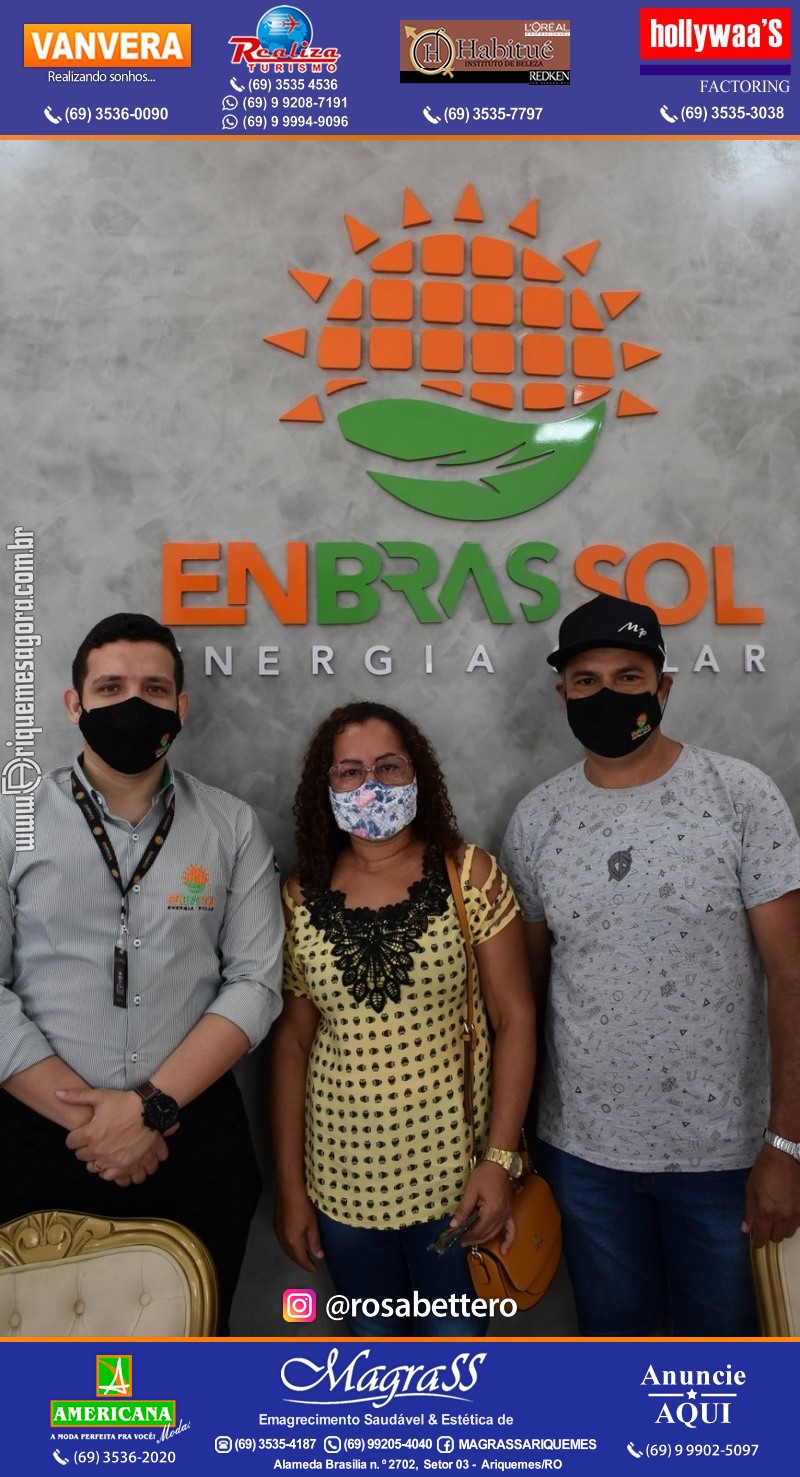 Inauguração da ENBRASSOL ENERGIA SOLAR em Ariquemes Rondônia na Av. Canaã