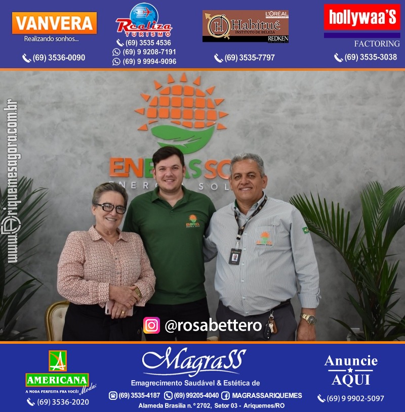 Inauguração da ENBRASSOL ENERGIA SOLAR em Ariquemes Rondônia na Av. Canaã