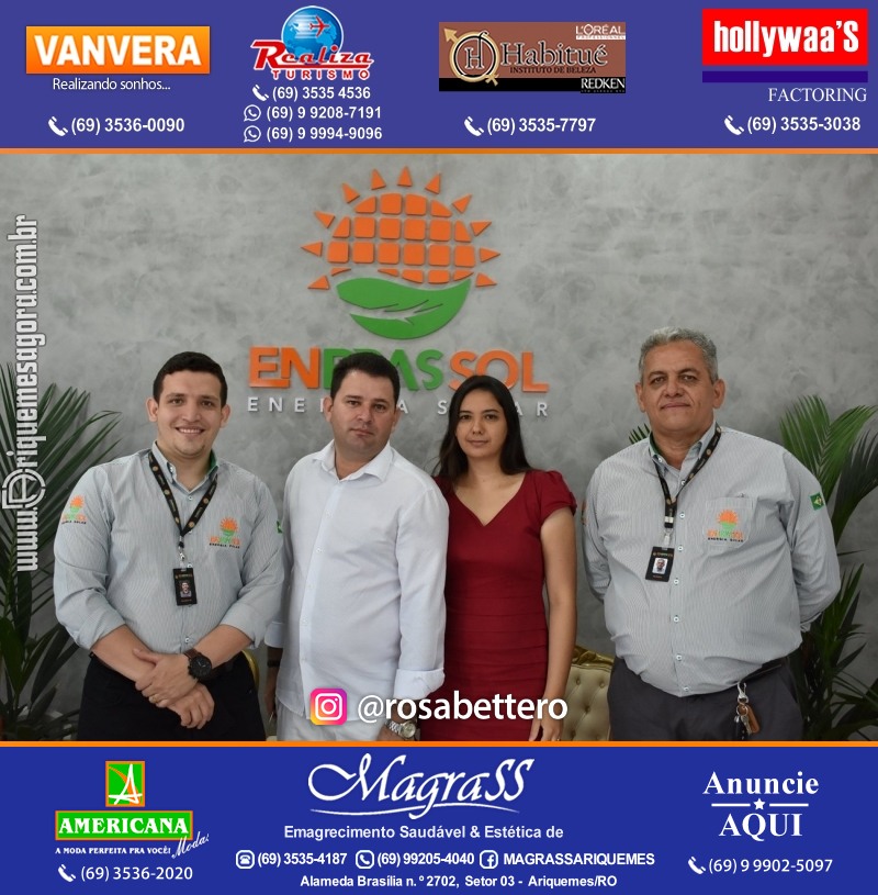 Inauguração da ENBRASSOL ENERGIA SOLAR em Ariquemes Rondônia na Av. Canaã